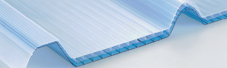 Pannello in policarbonato alveolare - STANDARD - POLYGAL - per tetto / per  rivestimento di facciata / per parete